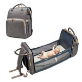Mochila para bebés convertible, ligera y multiusos, para mamás y papás, ideal para guardar pañales de viaje y cunas. 