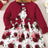 Frill Floral Round Neck Flounce Sleeve Dress - V.I.P Digital Presence