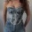 Wrapped chest lace up fishbone waist slimming vest - V.I.P Digital Presence