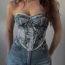 Wrapped chest lace up fishbone waist slimming vest - V.I.P Digital Presence