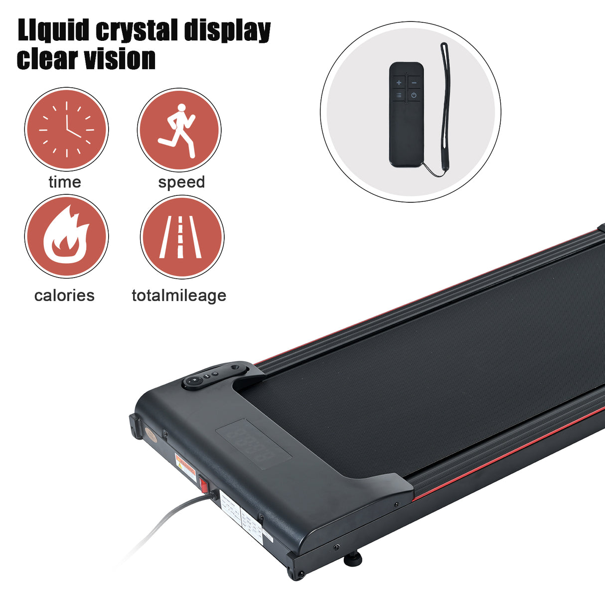 Brushless electric walking mat, 300 pound capacity, portable treadmill for home use, 0.5 to 4.0 miles per hour - V.I.P Digital Presence