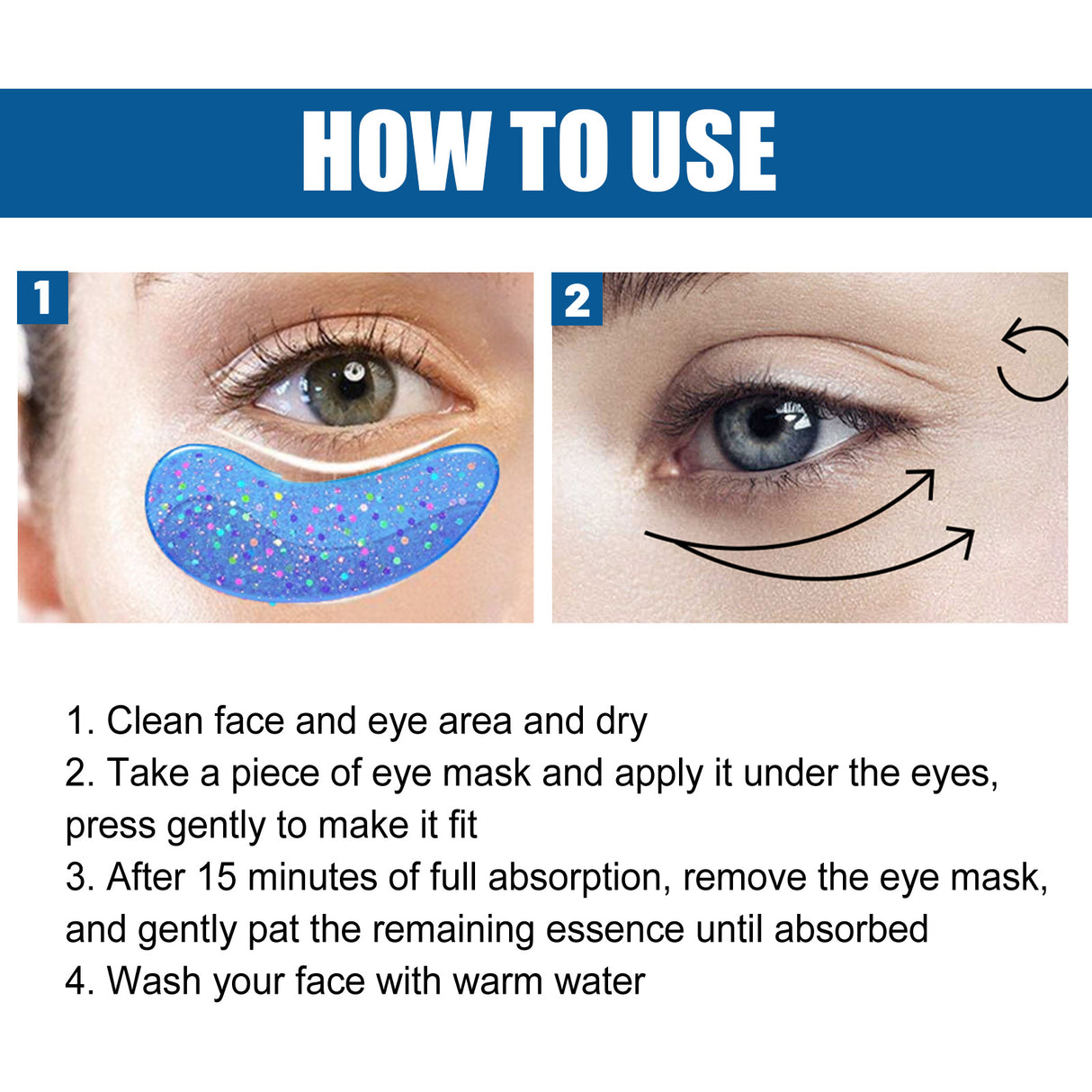Collagen Eye Mask Removes Fine Lines And Dark Circles Hydrating And Firming Lift Crystal Eye Mask - V.I.P Digital Presence
