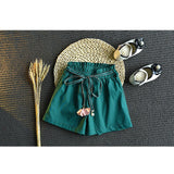 Children's Summer Korean Version Of The Girls' Suit Lace Sleeveless Tops Female Baby Loose Shorts Two-Piece - V.I.P Digital Presence