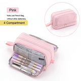 Student essential learning supplies multifunctional large capacity stationery bag pencil case - V.I.P Digital Presence