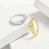 925 Sterling Silver Inlaid Zircon Ring - V.I.P Digital Presence