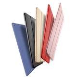 Funda para iPad 9.7 pulgadas 2017 2018 con base de silicona suave y funda inteligente de cuero PU con función de suspensión automática.