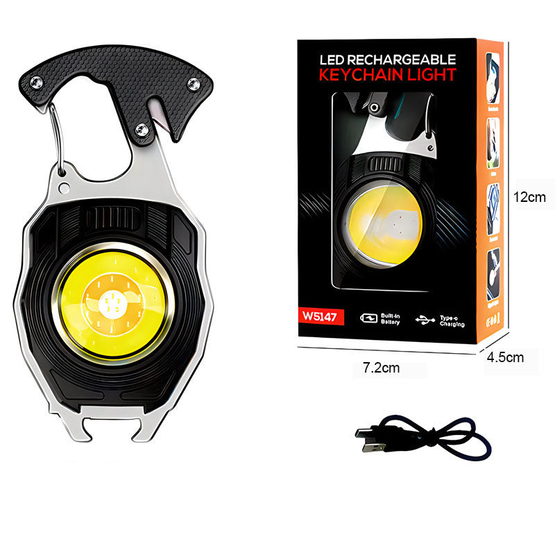 Keychain work light multifunctional cigarette lighter charging portable camping auto repair LED strong light mini camping light - V.I.P Digital Presence