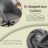 Velvet Office Desk Chair, Modern Home Desk Chair with Wheels , Vanity Chairs for Living Room, Bedroom,Study Room - V.I.P Digital Presence