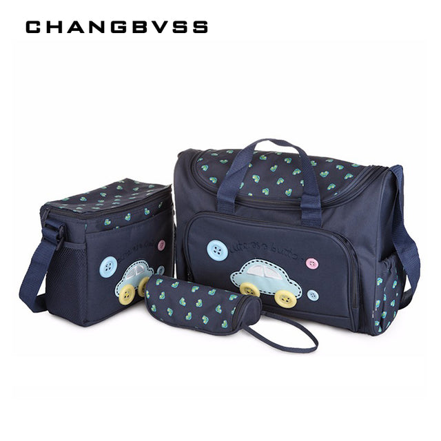4 Pieces/Set Fashion Infant Baby Nappy Bag, Mommy Maternity Bags Large Capacity Baby Bag Stroller Hobos Desinger Nursing Bag - V.I.P Digital Presence