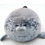 Juguetes de peluche de foca novedosos en 3D, almohada de peluche de león marino, almohada suave de foca para fiestas, almohada para dormir de bebé, cojín para silla