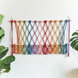 Creative wall decoration cotton rope woven mesh bag toy hammock storage tapestry - V.I.P Digital Presence