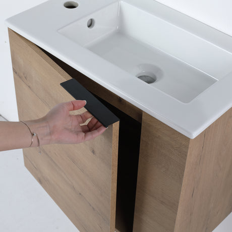 Bathroom Vanity with Sink 22 Inch for Small Bathroom,Floating Bathroom Vanity with Soft Close Door,Small Bathroom Vanity with Sink, 22x13 (KD-Packing) - V.I.P Digital Presence
