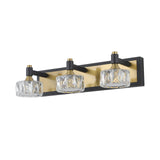 LED 3-Light Modern Crystal Bathroom Vanity Light Over Mirror Bath Wall Lighting Fixtures - V.I.P Digital Presence