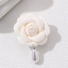 Flower pearl brooch female fashion camellia wedding dress decoration female jewelry - V.I.P Digital Presence