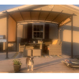 12 x 9 Ft Outdoor Pergola Patio Gazebo,Retractable Shade Canopy,Steel Frame Grape Gazebo,Sunshelter Pergola for Gardens - V.I.P Digital Presence