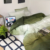 Four piece set of washed cotton bed sheets and duvet covers three piece set of bedding for single student dormitories - V.I.P Digital Presence