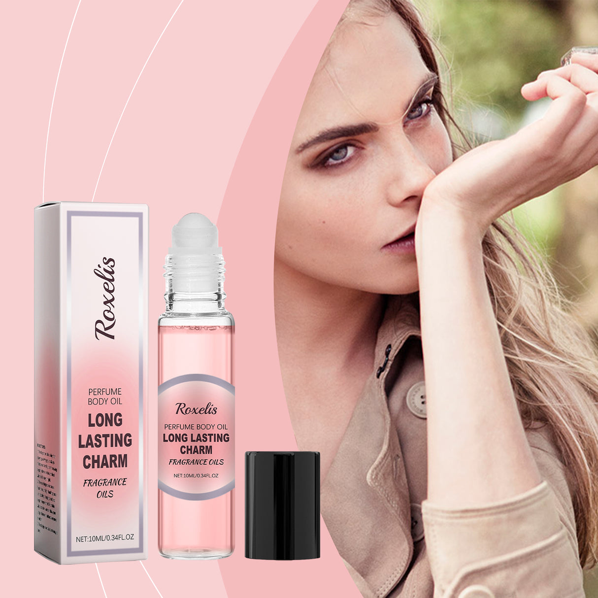 Women's Roller Perfume Lasting Fragrance Portable Rose Light Everyday Fresh Exudes A Niche Appeal Perfume - V.I.P Digital Presence