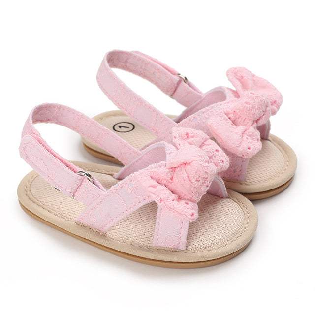 Baby Shoes Summer New 0-1 Year Old Rubber Sole Bow Sandals Toddler Shoes Baby Shoes - V.I.P Digital Presence