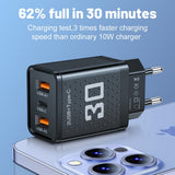Mobile phone charger 2.4A PD+2 USB charging head Travel charging head