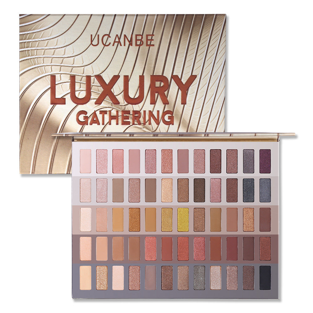 UCANBE 60 Clors of Luxury Eyeshadow Palette Everyday Glitter Matte Earth Eyeshadow - V.I.P Digital Presence