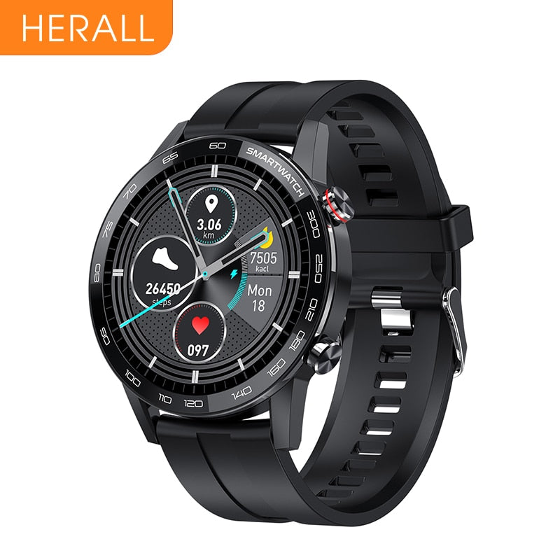 Reloj inteligente HERALL 2020 con ECG para hombre, IP68, resistente al agua, monitor de presión arterial, compatible con Android, Apple y Xiaomi. 