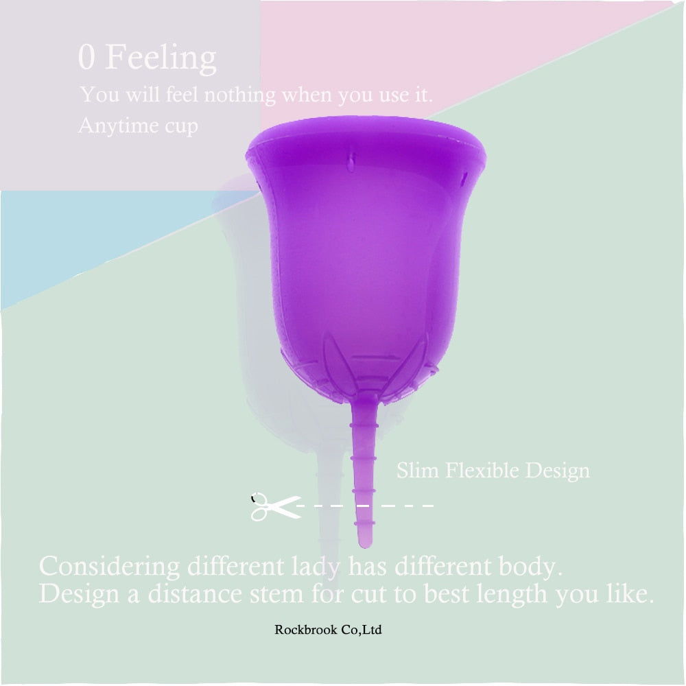 Anytime Feminine Hygiene Lady Cup Menstrual Cup Wholesale Reusable Medical Grade Silicone For Women Menstruation - V.I.P Digital Presence