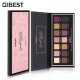 QIBEST 14 Color Eyeshadow Palette Pearlescent Matte Eyeshadow Low-Key Luxury Velvet Glossy Eyeshadow - V.I.P Digital Presence