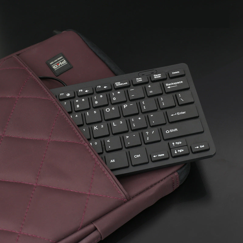 USB desktop laptop keyboard wired chocolate mini silent small keyboard - V.I.P Digital Presence