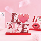 Valentine's Day Love Valentine's Day desktop wooden crafts DIY cute ornaments - V.I.P Digital Presence