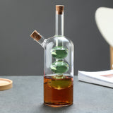Kitchen Storage Sealed Bottles, Double-layer 2-in-1 Glass Bottles, Oil, Vinegar, Sauce, Seasoning Bottles, Kitchen Tools - V.I.P Digital Presence