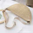 Sports Crossbody Bag Handmade Woven Dumpling Bag Breathable Semicircle Bag Versatile Rattan Bag Summer Beach Bag for Women Luxury - V.I.P Digital Presence