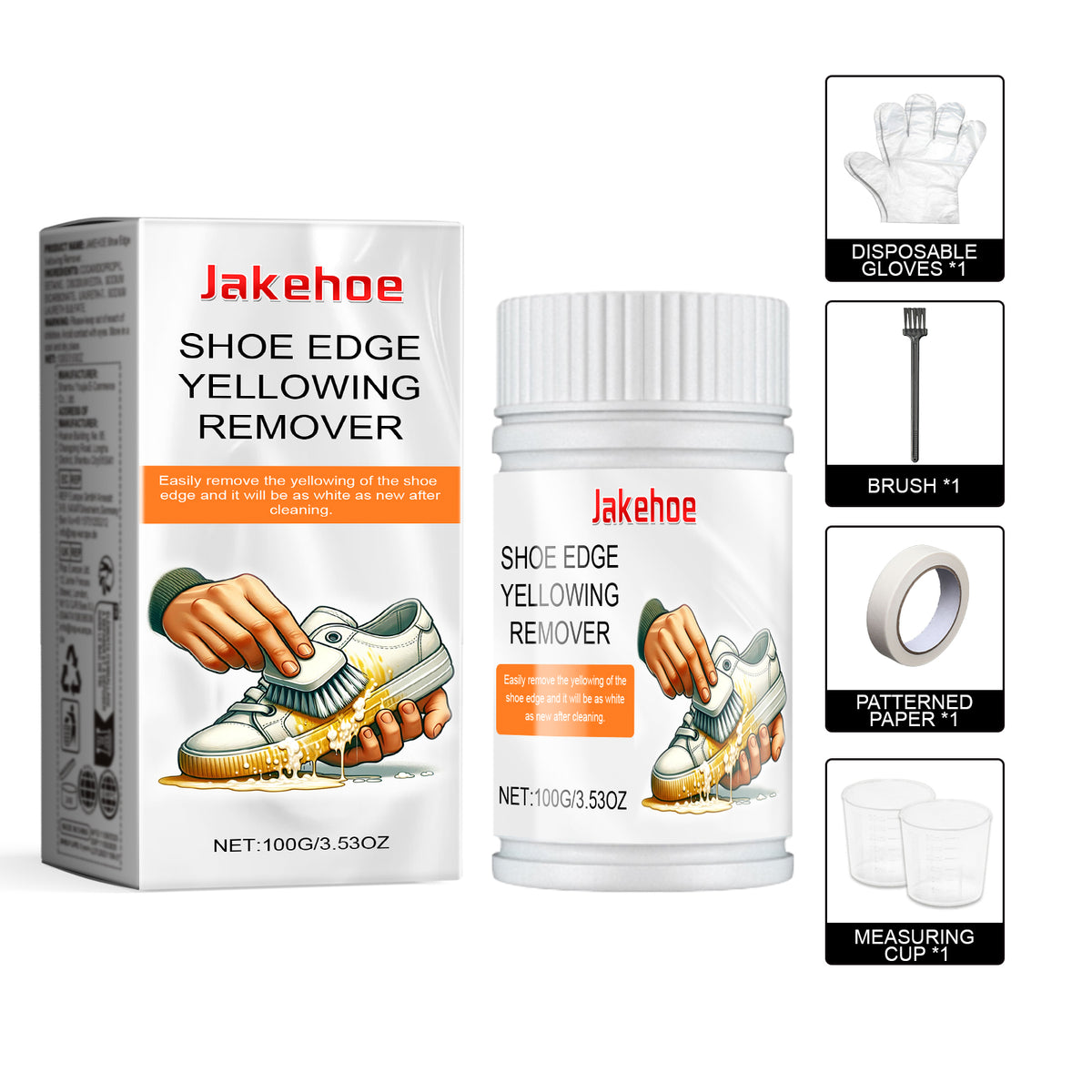 Little White Shoe Cleaner, Small White Shoes Sneakers Clean Upper Dirt Yellow Edge Brightening White Cleaning Lotion - V.I.P Digital Presence