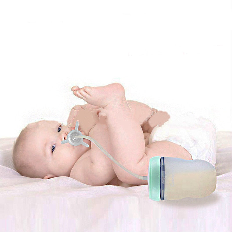 250ml Baby Bottle Kids Cup Silicone Sippy Children Training Cute Baby Drinking Water Straw Feeding Bottle Hands-free bottle - V.I.P Digital Presence
