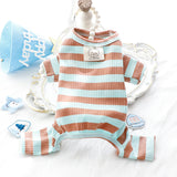 Dog Clothes Spring and Summer Thin Wide Striped Four-legged Home Clothes Bottoming Shirt Small Dog Teddy Pet - V.I.P Digital Presence