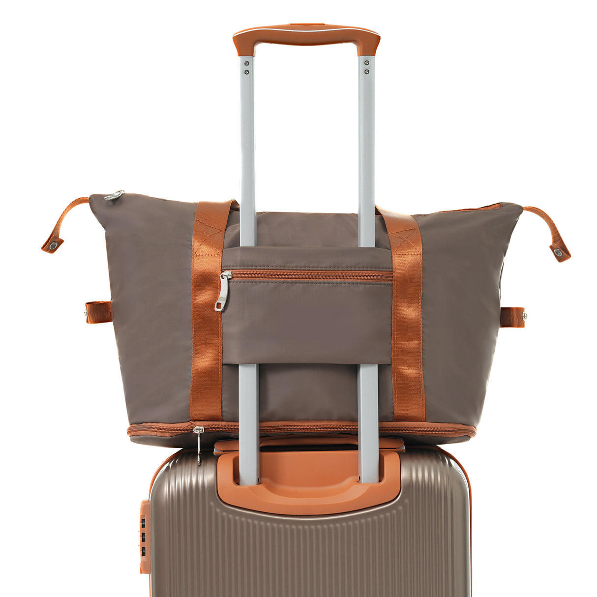 Hardshell Luggage Sets 3 Piece Carry-on Suitcase Double Spinner Wheels with TSA Lock for Men Women, Coppery (20in) - V.I.P Digital Presence