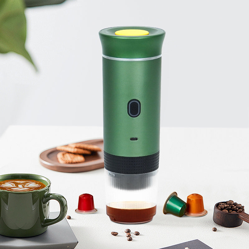 2025 Upgraded 3-in-1 Cordless Coffee Maker - 20Bar Portable for Car/Camping/Home, Capsule/Powder, USB Fast Heat - V.I.P Digital Presence