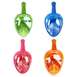 Máscara de buceo panorámica de 180 grados, cara completa, para natación, buceo con esnórquel, antivaho y antifugas para niños.