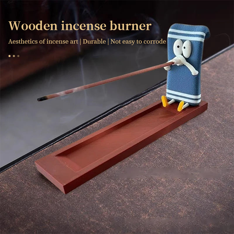 Towelie Servietsky Incense Stick Holder, realistic handmade crafts, home decor, ideal for meditation and yoga. - V.I.P Digital Presence
