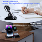 Wireless charging four in one folding clock charging dock suitable for wireless charging of Apple 14 mobile phones and watches - V.I.P Digital Presence