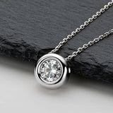 1 Carat Moissanite 925 Sterling Silver Necklace - V.I.P Digital Presence