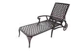 Aluminium Cast lounge chair 1pcs brown - V.I.P Digital Presence