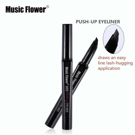 Music Flower Pro Auto Rotating Liquid Eyeliner Waterproof Eye Makeup Lash Hugging Gel Eye Liner Mark Pen Smudge-proof Cosmetics - V.I.P Digital Presence