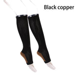 1 Pair Unisex Compression Socks Zipper Leg Support Knee Socks Women Men Open Toe Thin Anti-Fatigue Stretchy Socks Drop shipping - V.I.P Digital Presence