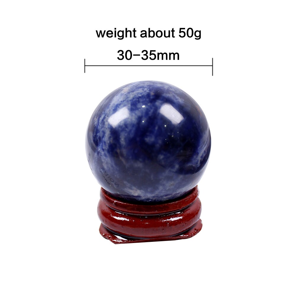 Natural crystal ball polished crystal crafts Blue-vein stone sodalite Wish ball ornament - V.I.P Digital Presence