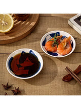 Cat dish cartoon ceramic dish household dining table dipping dish soy sauce dish hot pot seasoning dish - V.I.P Digital Presence