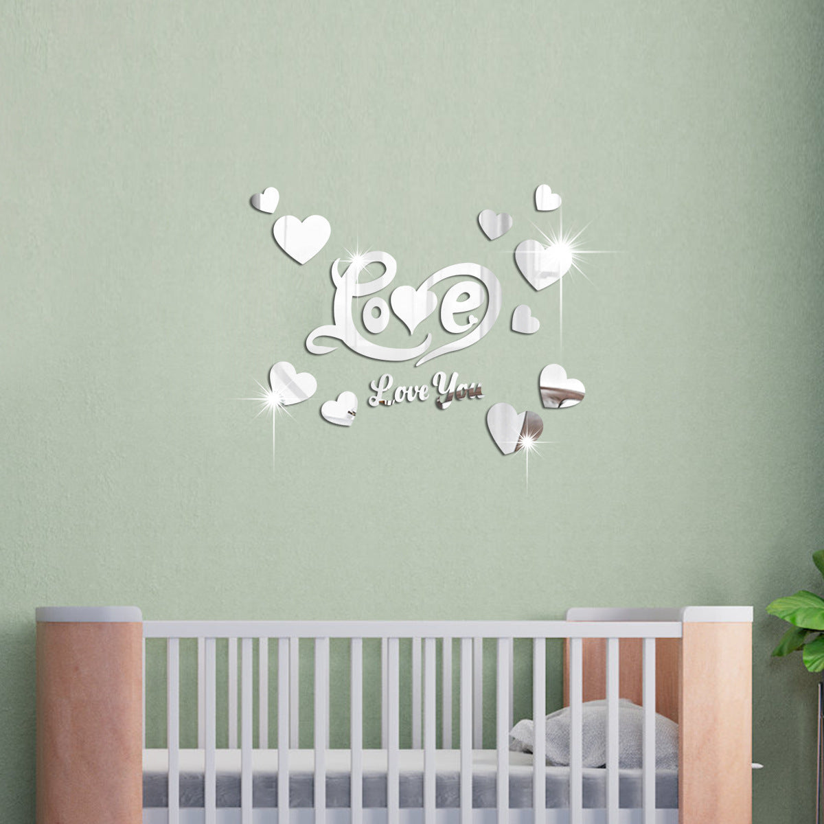 Cross-border Export Love Mirror Acrylic Wall Sticker for Bedroom and Living Room Decor - V.I.P Digital Presence
