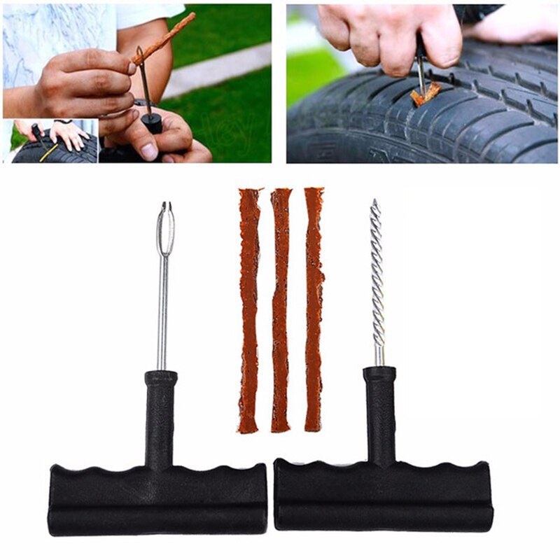 Car Tire Repair Tool Kit For Tubeless Emergency Tyre Fast Puncture Plug Repair Block Air Leaking For Car/Truck/Motobike - V.I.P Digital Presence