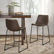 Vintage Style Brown 24-Inch Counter Stool (Set of 2) - V.I.P Digital Presence