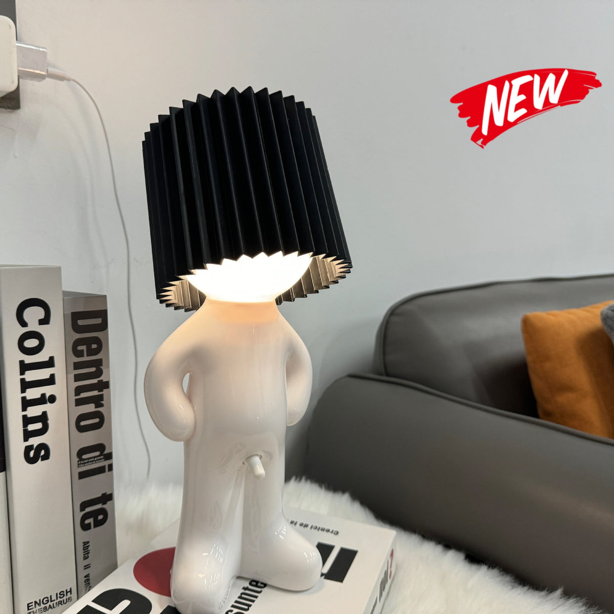 USB plug-in creative MR P shy desk lamp a little shy boy naughty night light without plug - V.I.P Digital Presence