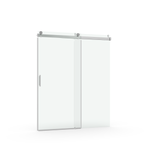 68 to 72 inches wide x 76 inches high frameless soft closing shower door 3/8 inches (10mm) thick brushed nickel solid glass 22D0 - V.I.P Digital Presence